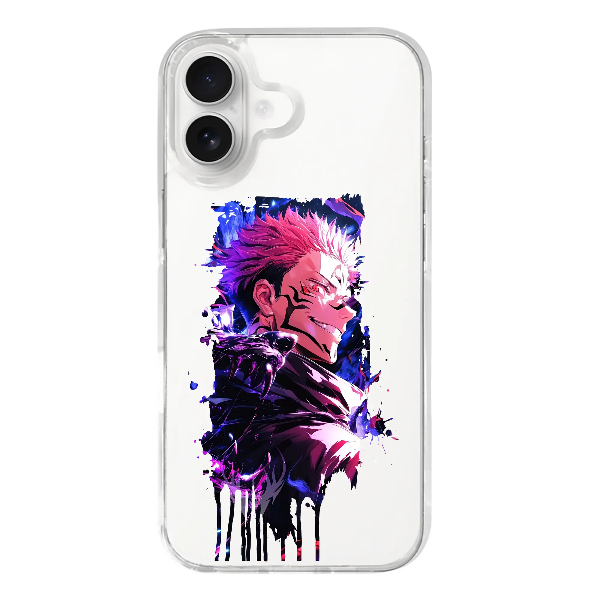 呪術廻戦 グッズ,両面宿儺 - iPhone 17シリーズ 透明スマホケース – 薄型・耐衝撃・精密フィット保護カバー